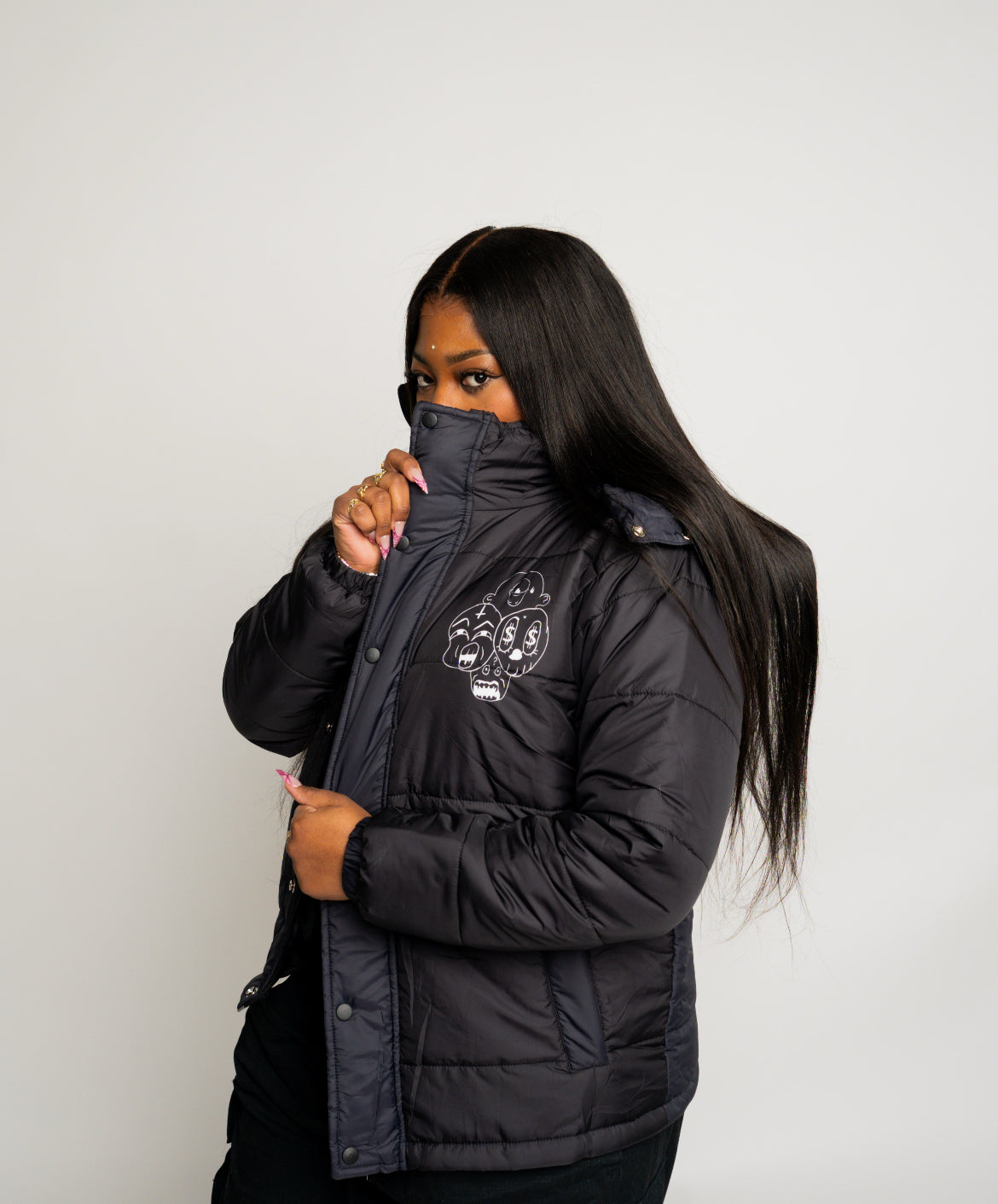 RWK BLACK PUFFER JACKET